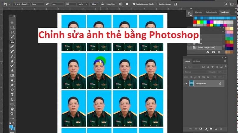 Hướng dẫn chỉnh sửa ảnh thẻ bằng photoshop chuyên nghiệp – Photoshop