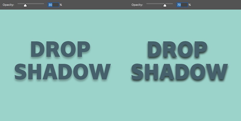 Opacity Drop Shadow trong photoshop